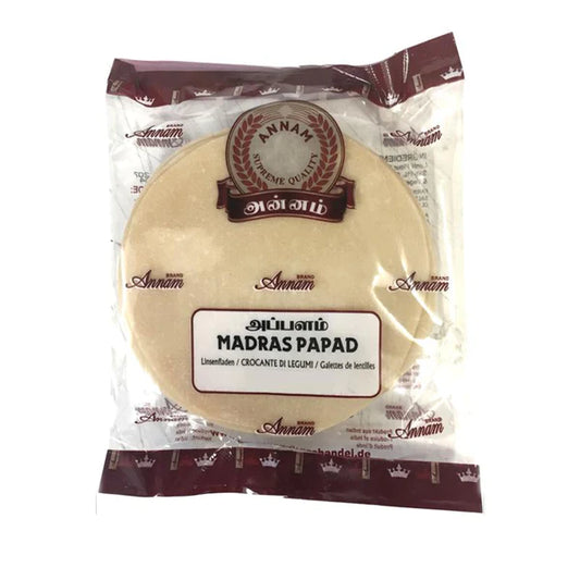 Annam Plain Madras Papadam 200g