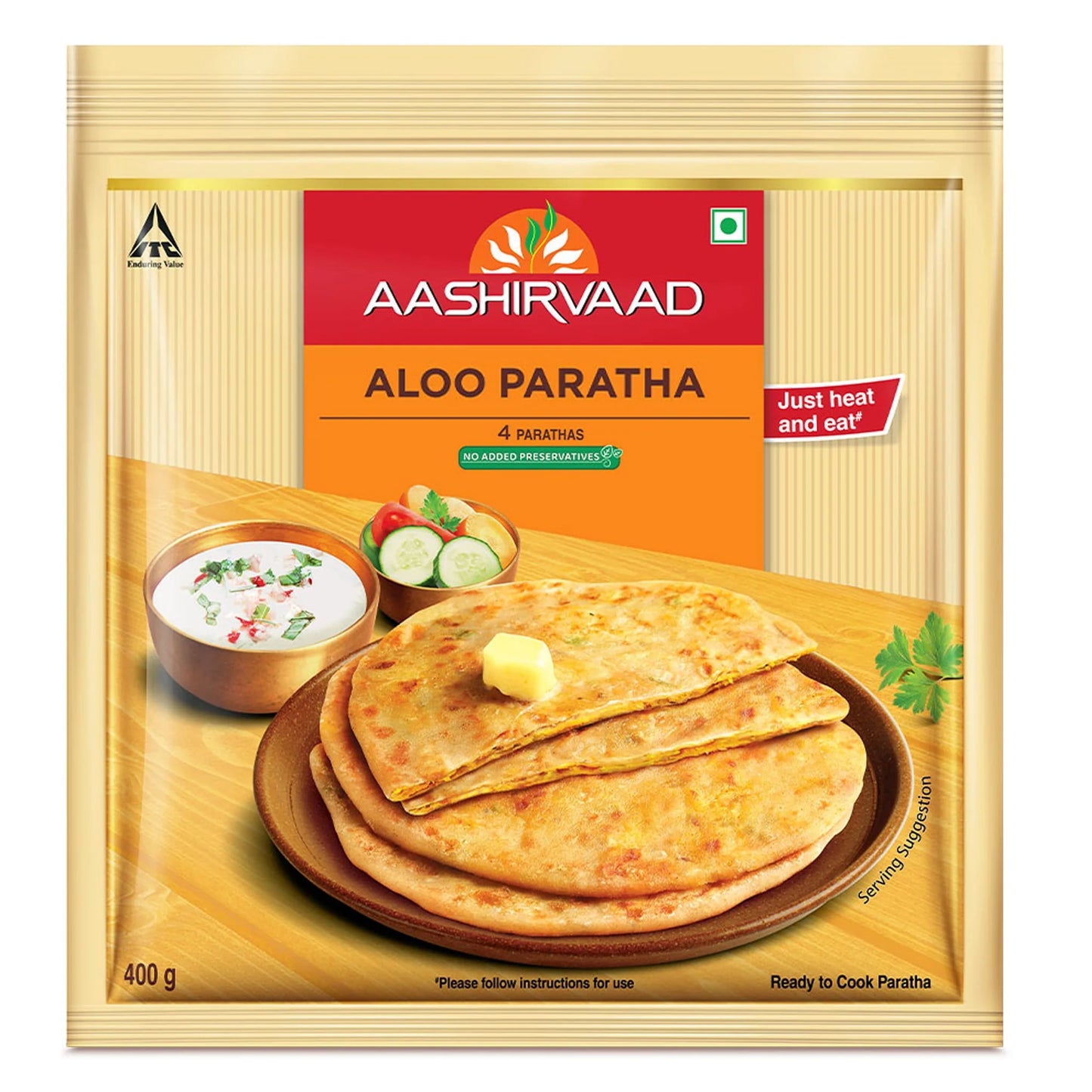 Aashirvaad Aloo Paratha 400g