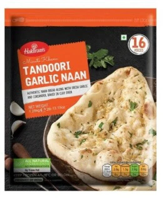 Haldirams Frozen Tandoori Garlic Naan 400g (5p)